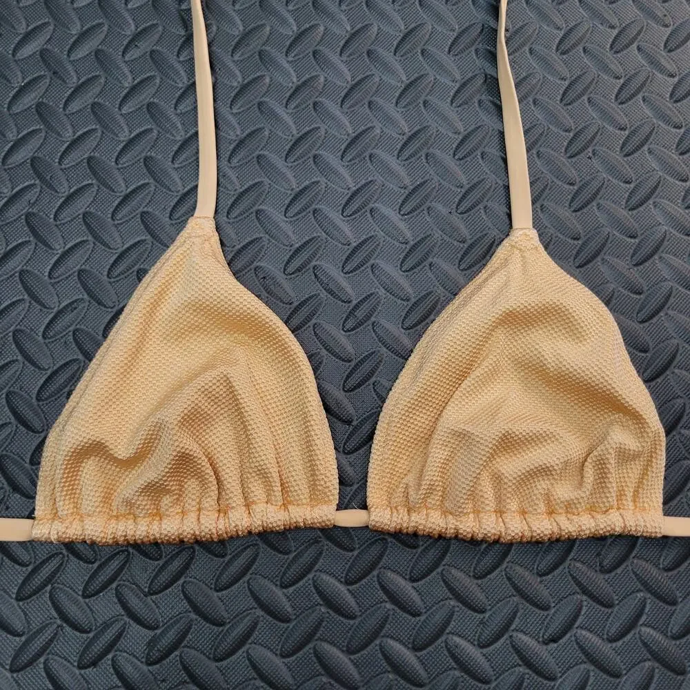 Aerie Bikini Top XL Triangle Neutral Swim Vacation Ready Resort Summer Cruise